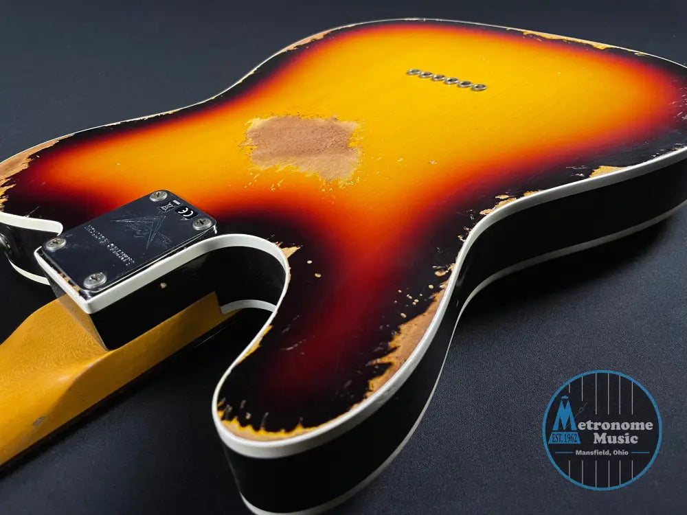 Fender Custom Shop LTD Reverse 1960 Tele Custom, Heavy Relic - 3-Color Sunburst - Metronome Music Inc.