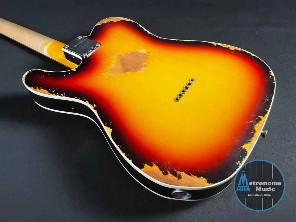 Fender Custom Shop LTD Reverse 1960 Tele Custom, Heavy Relic - 3-Color Sunburst - Metronome Music Inc.