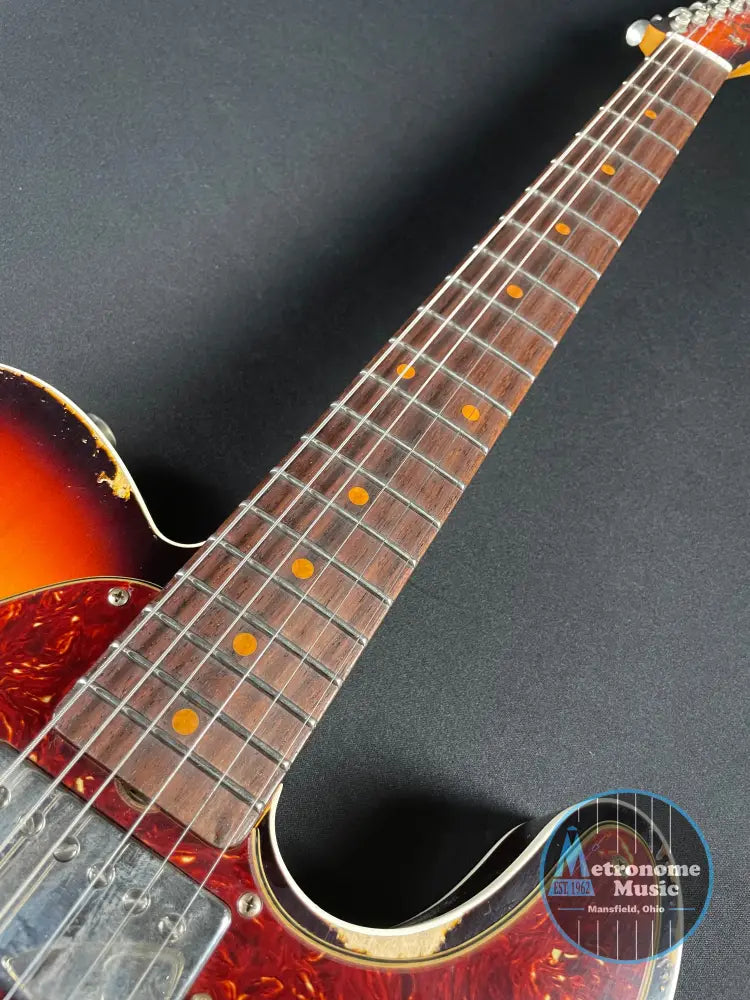 Fender Custom Shop LTD Reverse 1960 Tele Custom, Heavy Relic - 3-Color Sunburst - Metronome Music Inc.