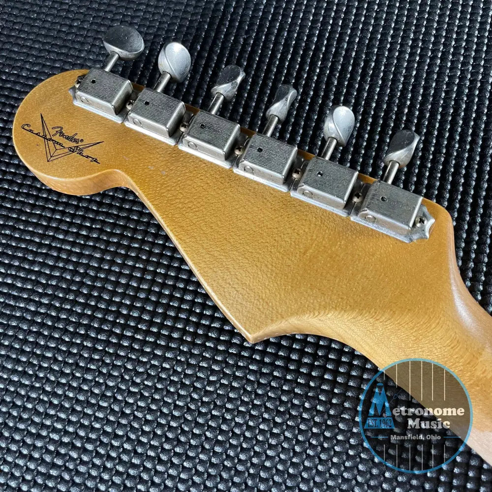 Fender Custom Shop Postmodern Strat, Journeyman Relic, Quartersawn Maple- Aged Surf Green (7lbs 13oz) - Metronome Music Inc.