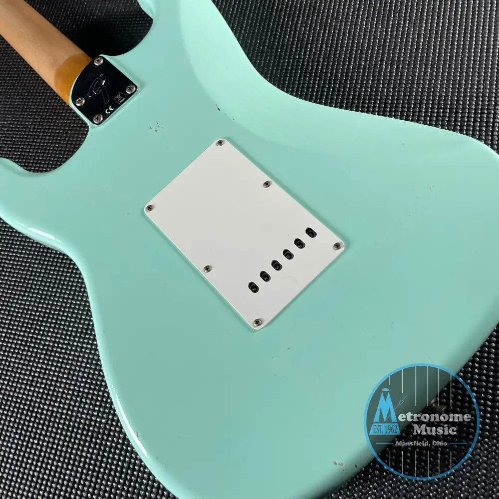 Fender Custom Shop Postmodern Strat, Journeyman Relic, Quartersawn Maple- Aged Surf Green (7lbs 13oz) - Metronome Music Inc.