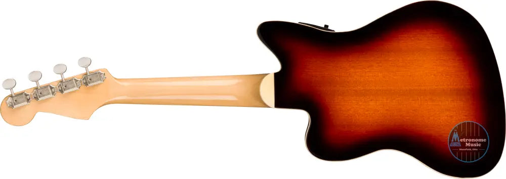Fender Fullerton Jazzmaster Uke, Concert Ukulele - 3-Color Sunburst - Metronome Music Inc.