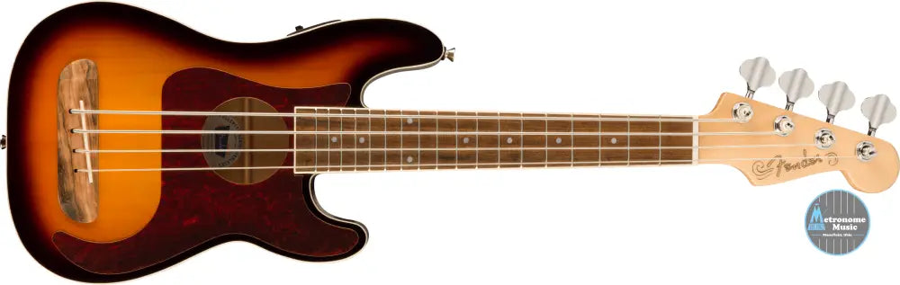 Fender Fullerton Precision Bass Ukulele - 3-Color Sunburst - Metronome Music Inc.