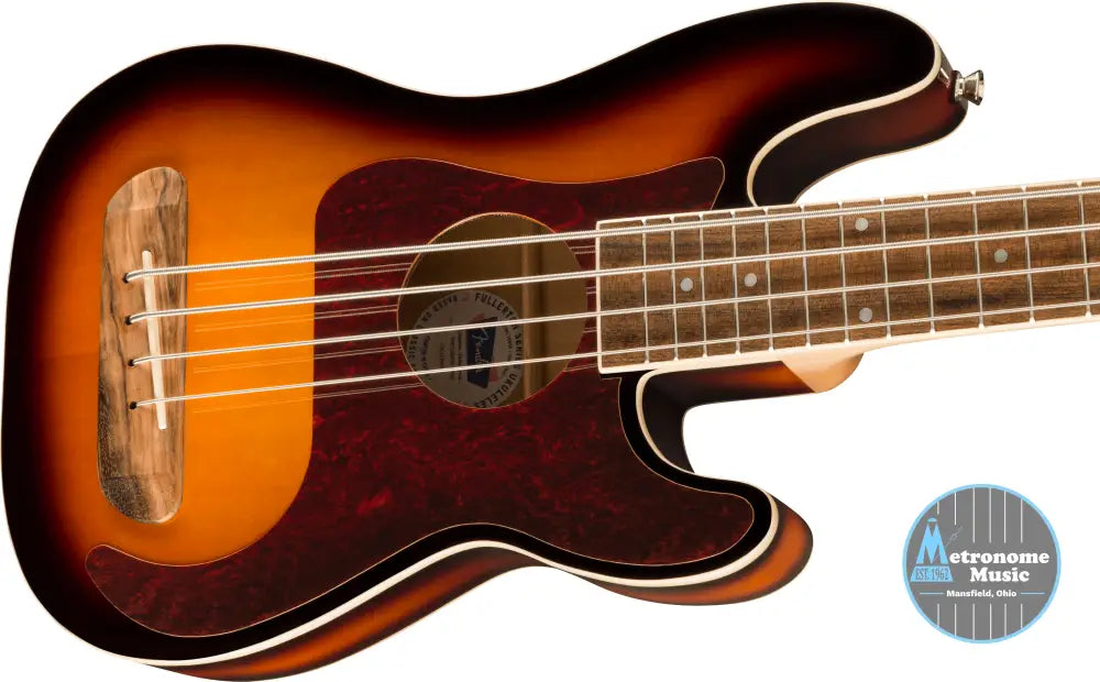 Fender Fullerton Precision Bass Ukulele - 3-Color Sunburst - Metronome Music Inc.