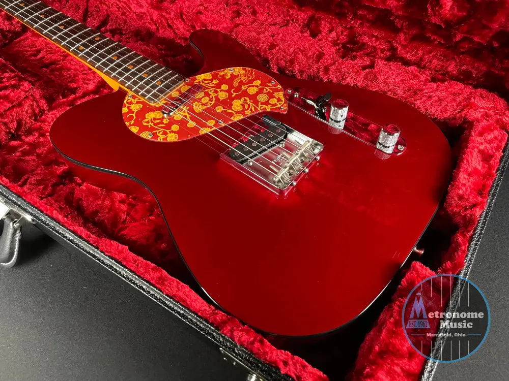 Fender Limited Edition Raphael Saadiq Telecaster w/HSC - Dark Metallic Red (2023) - Metronome Music Inc.