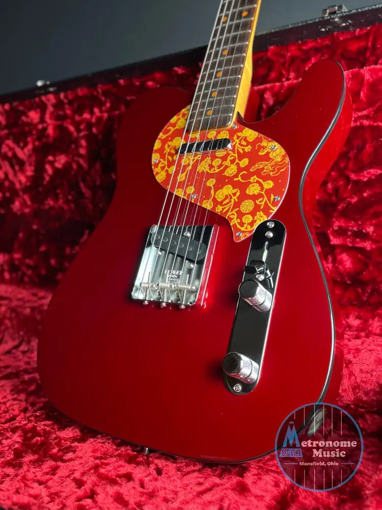 Fender Limited Edition Raphael Saadiq Telecaster w/HSC - Dark Metallic Red (2023) - Metronome Music Inc.