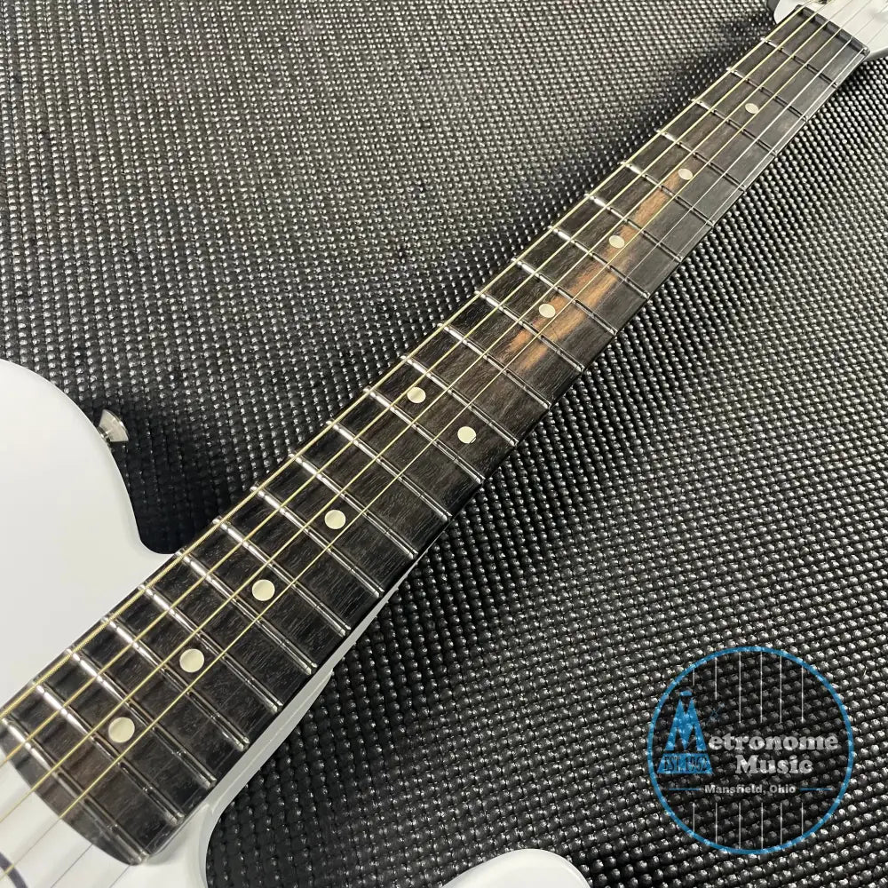 Fender Limited FINNEAS American Acoustasonic Telecaster - Satin Arctic White - Metronome Music Inc.