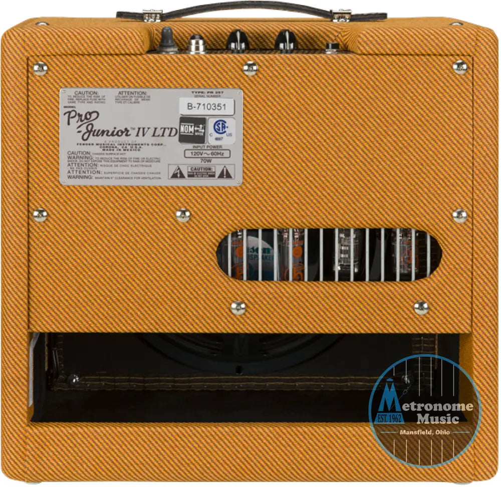 Fender Pro Junior IV- Lacquered Tweed - Metronome Music Inc.