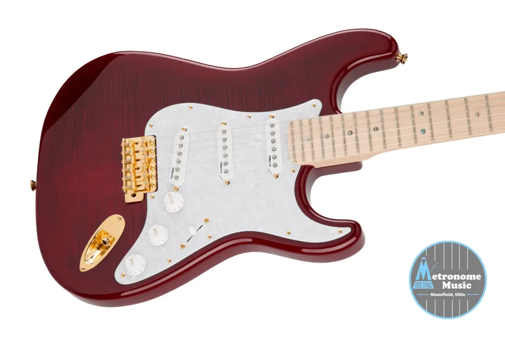 Fender Richie Kotzen Stratocaster, Maple Fingerboard, Transparent Red Burst - Metronome Music Inc.
