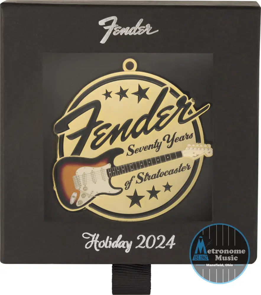 Fender Stratocaster 70th Anniversary Limited Addition Ornament, 2024 - Metronome Music Inc.