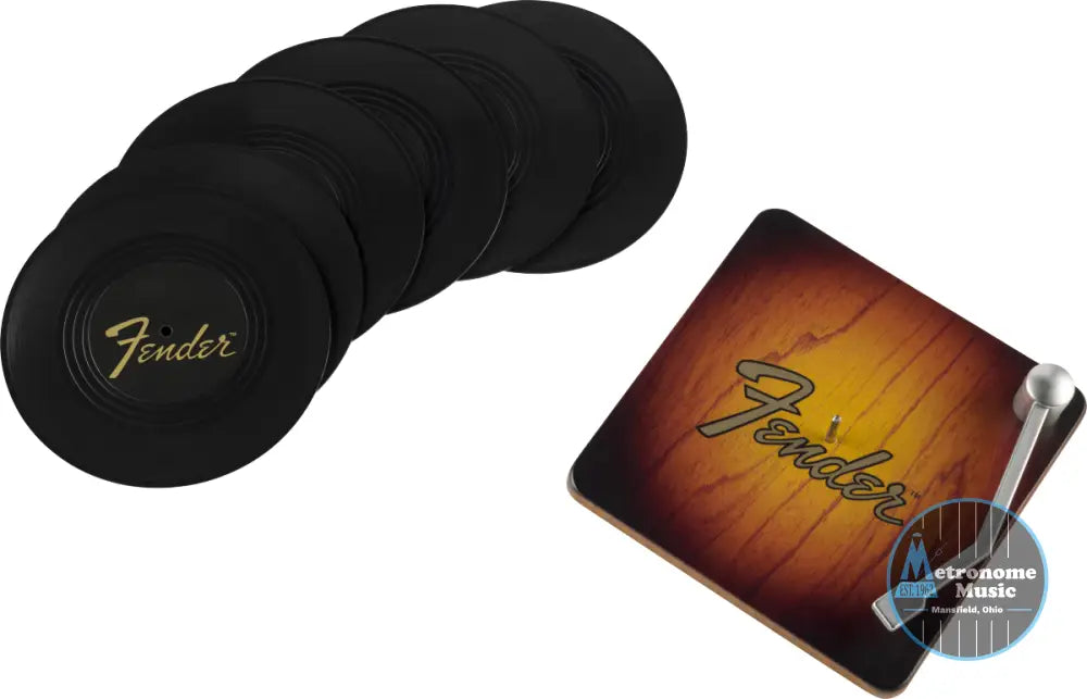Fender Sunburst Turntable Coaster Set - Metronome Music Inc.