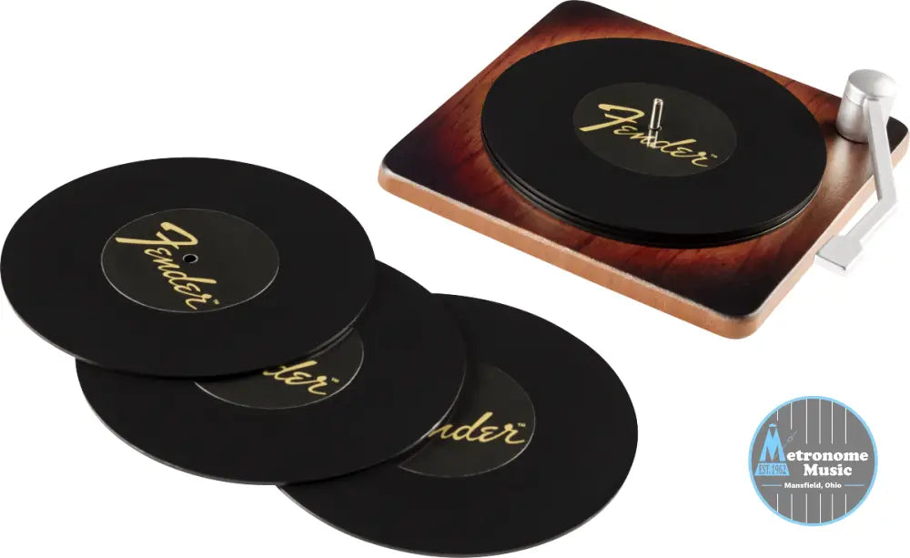 Fender Sunburst Turntable Coaster Set - Metronome Music Inc.