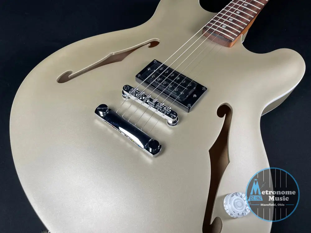 Fender Tom DeLonge Starcaster - Satin Shoreline Gold (MINT) - Metronome Music Inc.
