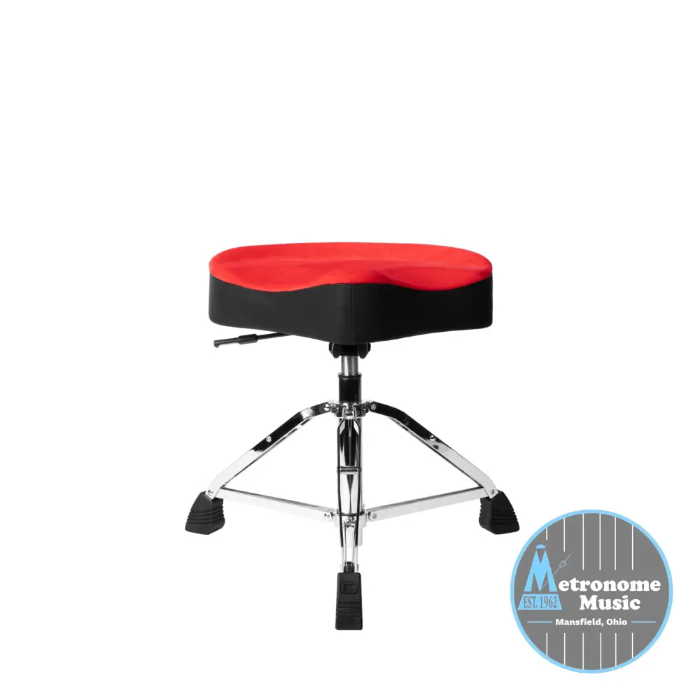 Gator Air Glide Saddle Drum Throne Red - Metronome Music Inc.