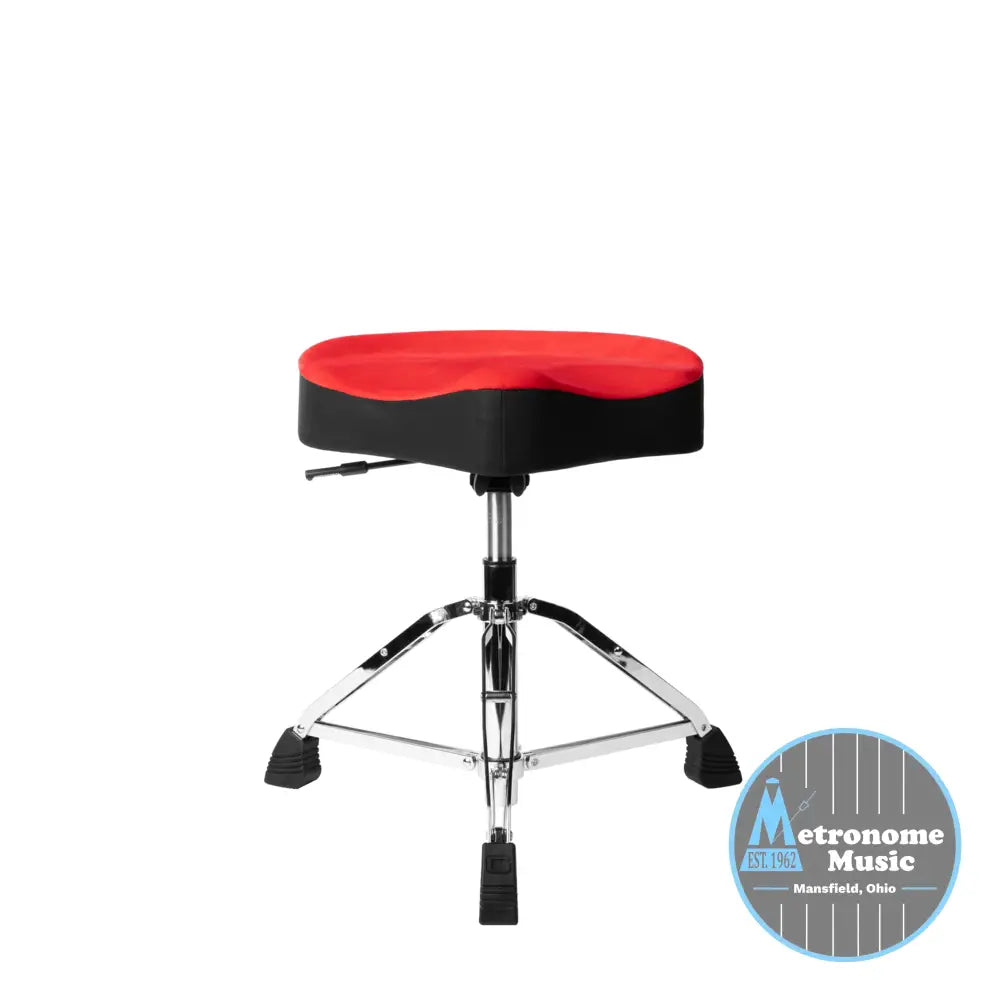 Gator Air Glide Saddle Drum Throne Red - Metronome Music Inc.