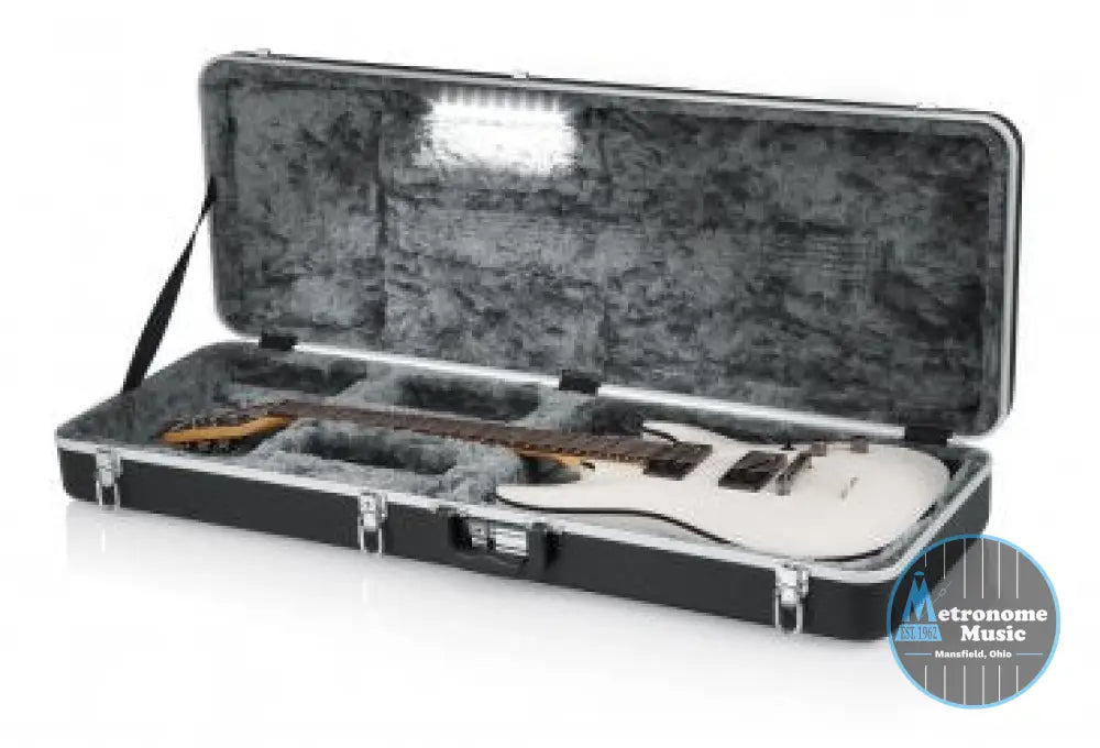 Gator Classic Deluxe Molded Case with LED Light for Electric Guitars - Metronome Music Inc.