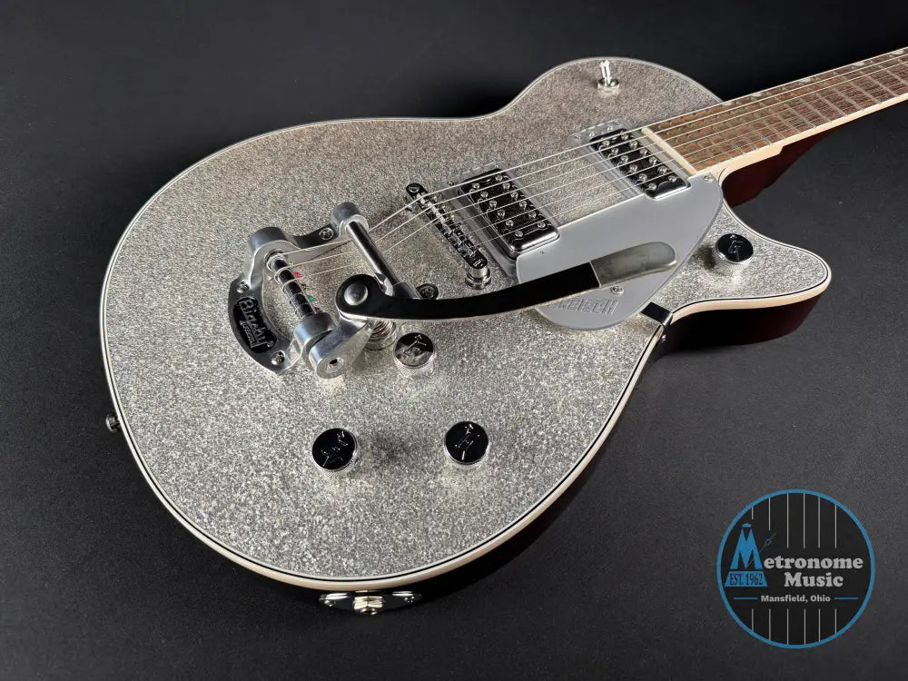 Gretsch G5230T Electromatic Sparkle Jet FT w/HSC  - Silver Sparkle (Used) - Metronome Music Inc.