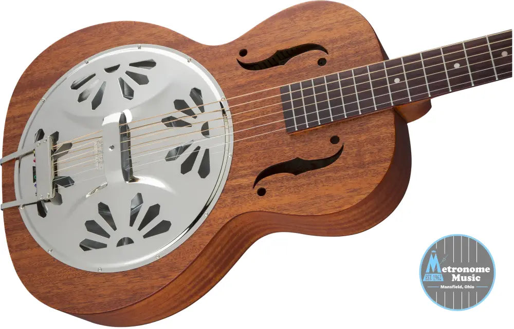 Gretsch G9200 Boxcar Round-Neck, Mahogany Body Resonator Guitar - Natural - Metronome Music Inc.