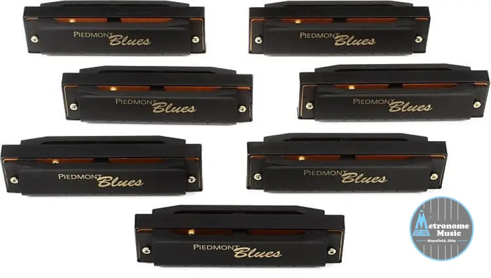 Hohner Piedmont Blues Seven Piece Harmonica Set ( A, Bb, C, D, E, F & G) - Metronome Music Inc.