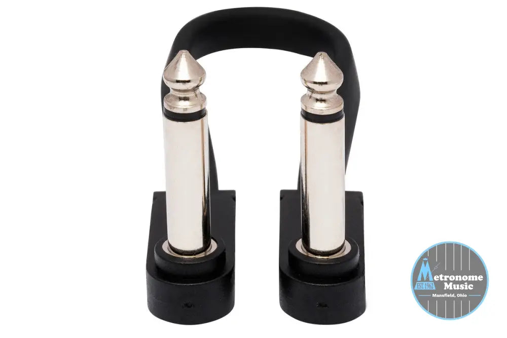 HOSA CFP-606 Flat Guitar Patch Cable, Molded Low-Profile Right-Angle To Same - Metronome Music Inc.