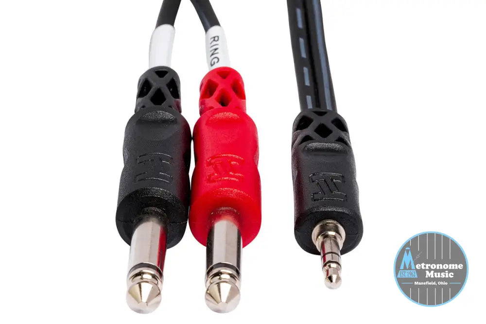 HOSA CMP-159 10' Stereo Breakout, 3.5 Mm TRS To Dual 1/4 In TS - Metronome Music Inc.