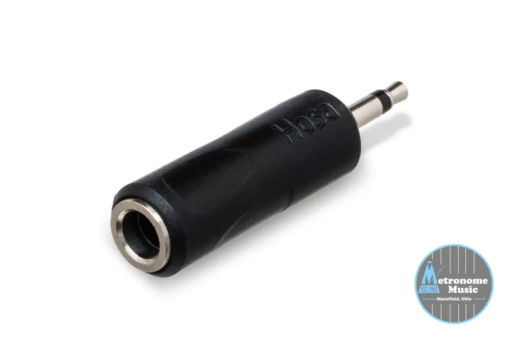 HOSA GMP-113 Adaptor, 1/4 In TS To 3.5 Mm TS - Metronome Music Inc.