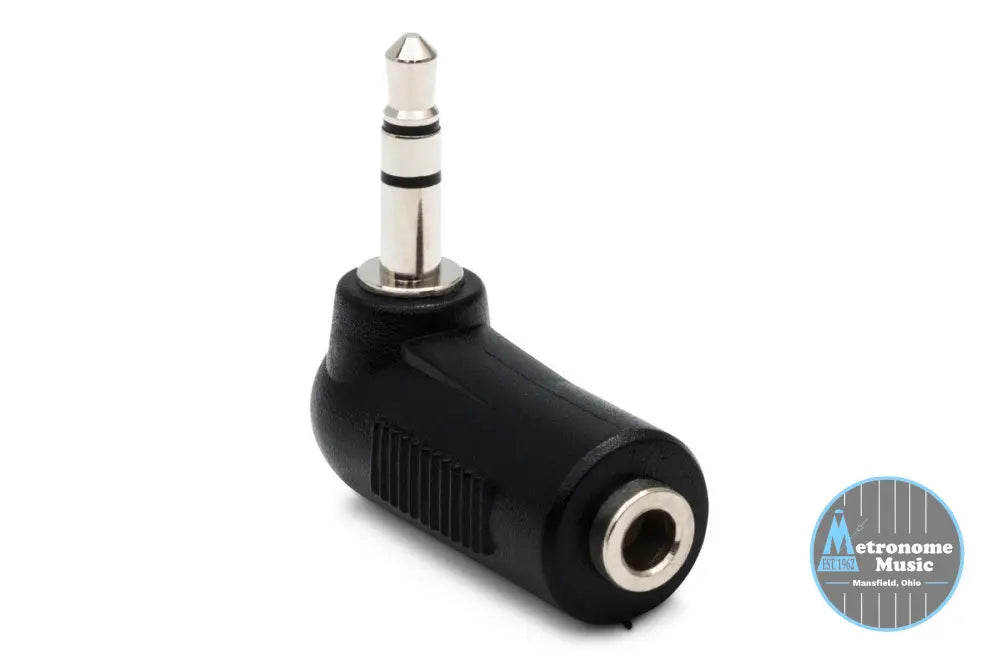 HOSA GMP-272 Right-Angle Adaptor, 3.5 Mm TRS To Same - Metronome Music Inc.