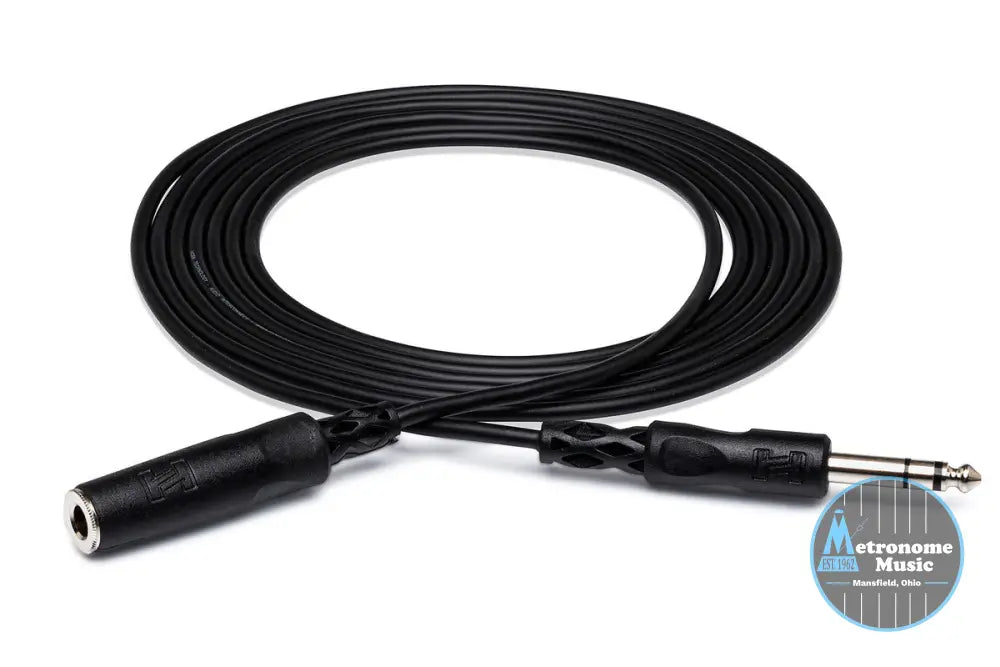 HOSA HPE-310 10' Headphone Extension Cable, 1/4 In TRS To 1/4 In TRS - Metronome Music Inc.
