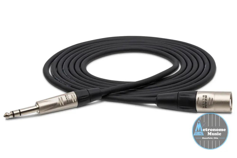 HOSA HSX-010 10' Pro Balanced Interconnect, REAN 1/4 In TRS To XLR3M - Metronome Music Inc.