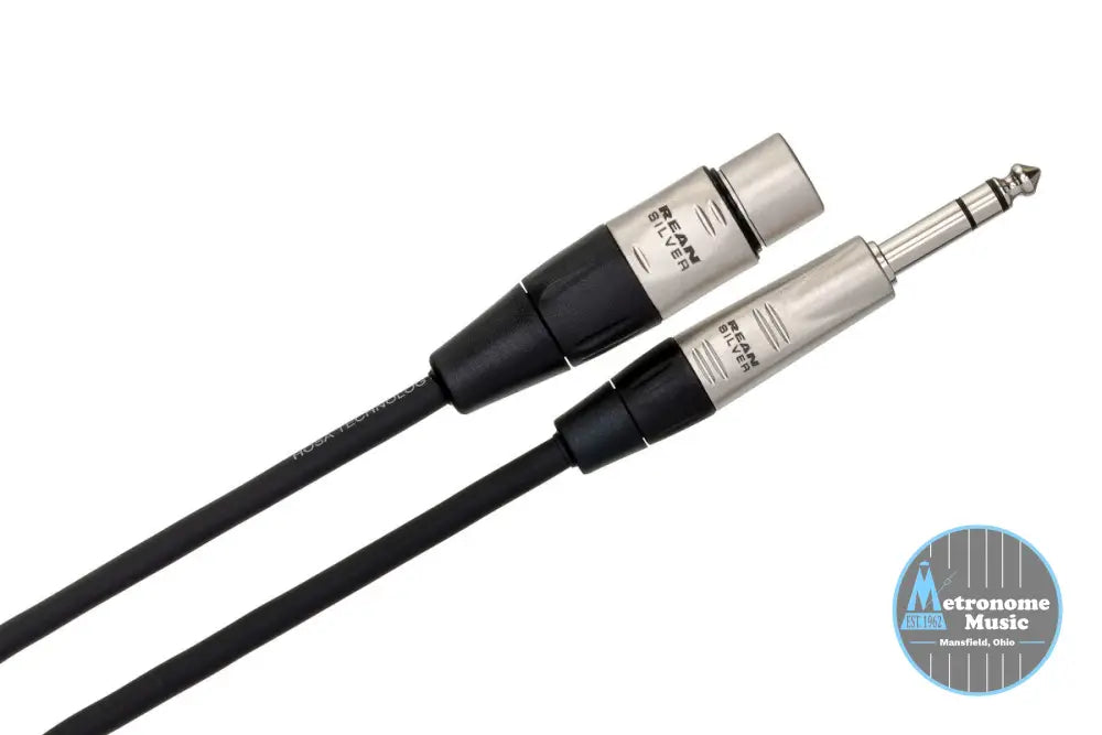 HOSA HXS-010 10' Pro Balanced Interconnect, REAN XLR3F To 1/4 In TRS - Metronome Music Inc.
