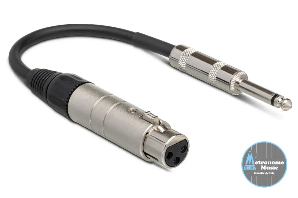 HOSA MIT-176 Impedance Transformer, XLR3F To 1/4 In TS - Metronome Music Inc.