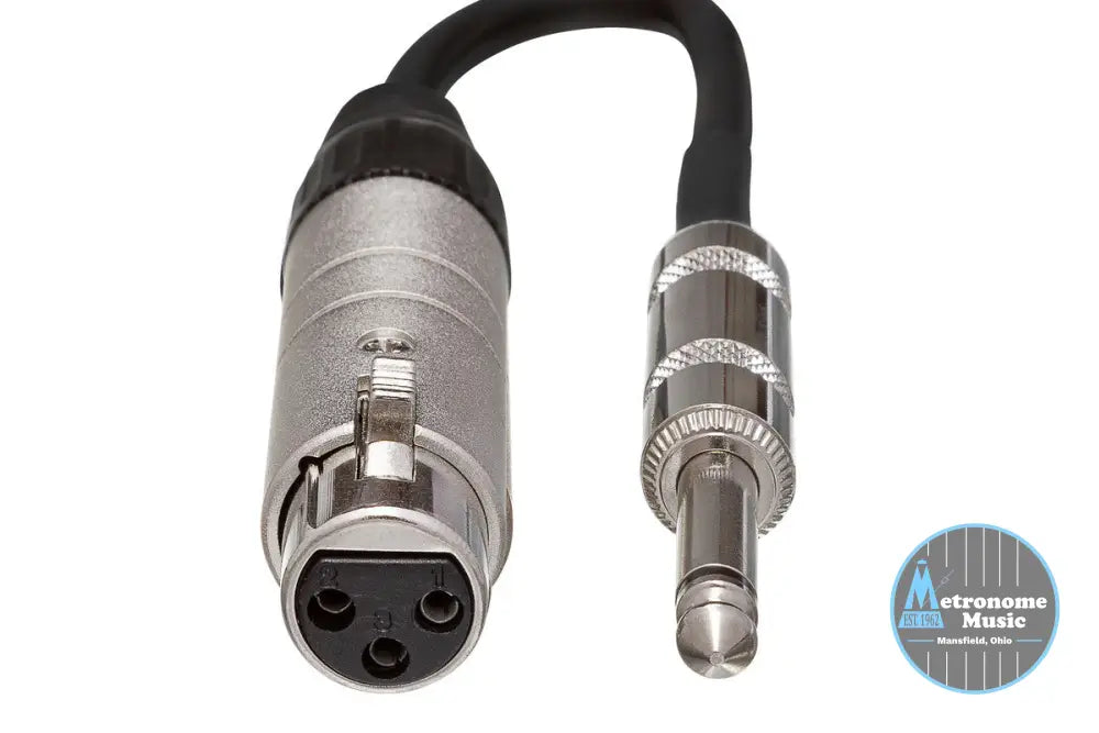 HOSA MIT-176 Impedance Transformer, XLR3F To 1/4 In TS - Metronome Music Inc.