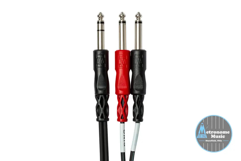 HOSA STP-203 10' Insert Cable, 1/4 In TRS To Dual 1/4 In TS - Metronome Music Inc.