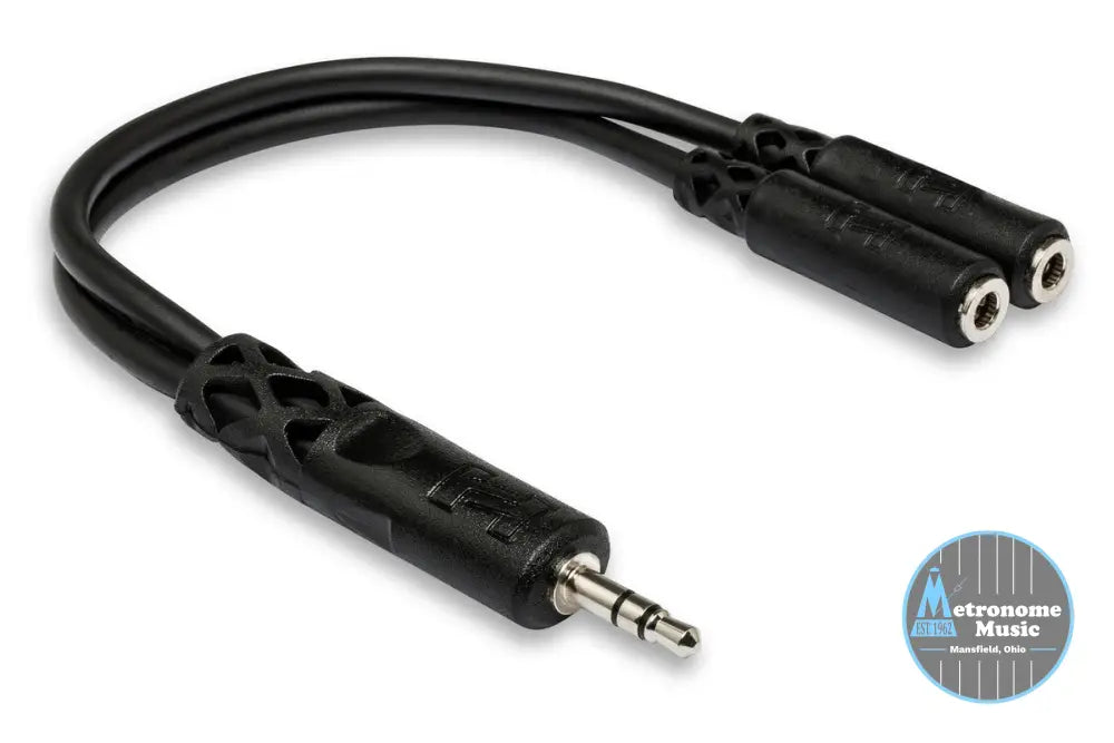 HOSA YMM-232 Y Cable, 3.5 Mm TRS To Dual 3.5 Mm TRSF - Metronome Music Inc.