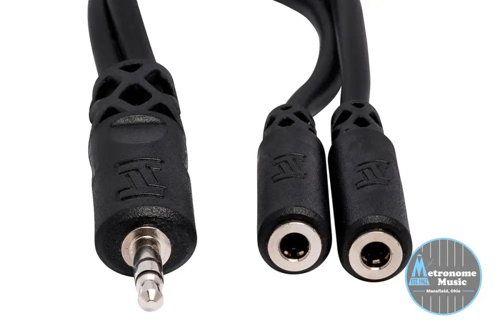 HOSA YMM-232 Y Cable, 3.5 Mm TRS To Dual 3.5 Mm TRSF - Metronome Music Inc.