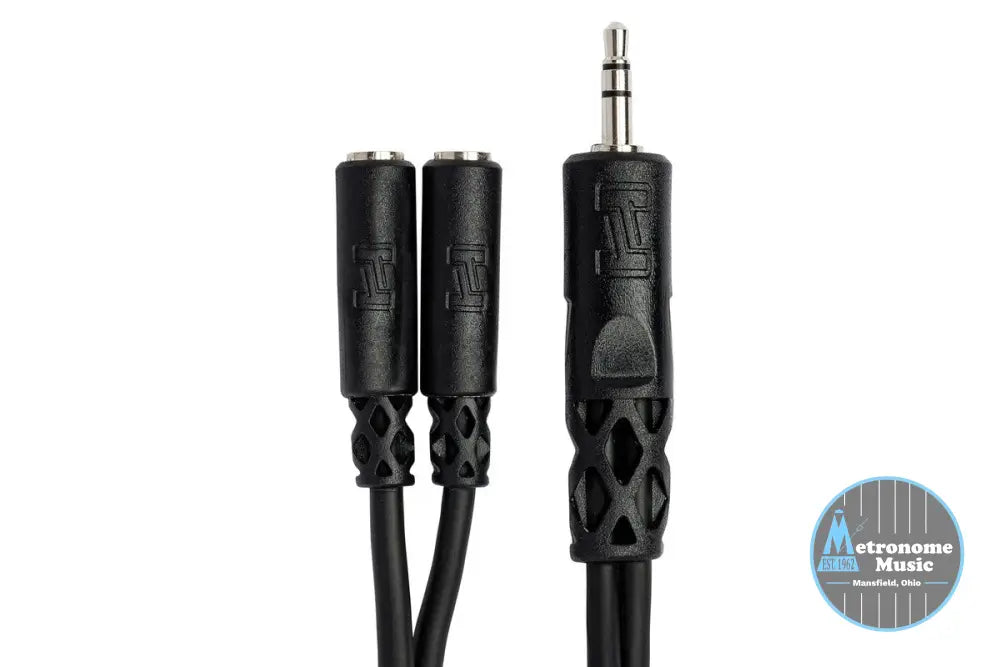 HOSA YMM-232 Y Cable, 3.5 Mm TRS To Dual 3.5 Mm TRSF - Metronome Music Inc.