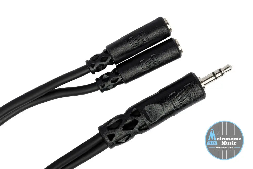 HOSA YMM-232 Y Cable, 3.5 Mm TRS To Dual 3.5 Mm TRSF - Metronome Music Inc.