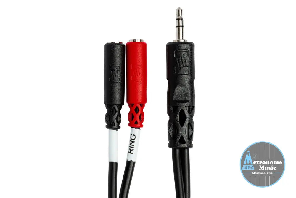 HOSA YMM-261 Stereo Breakout, 3.5 Mm TRS To Dual 3.5 Mm TSF - Metronome Music Inc.