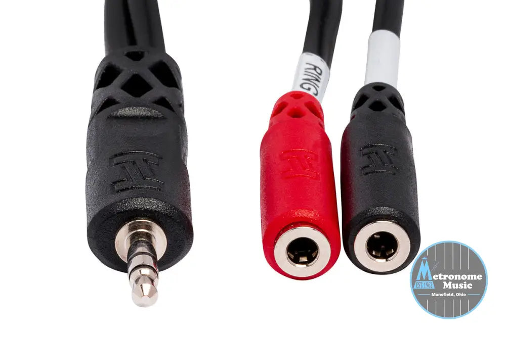 HOSA YMM-261 Stereo Breakout, 3.5 Mm TRS To Dual 3.5 Mm TSF - Metronome Music Inc.