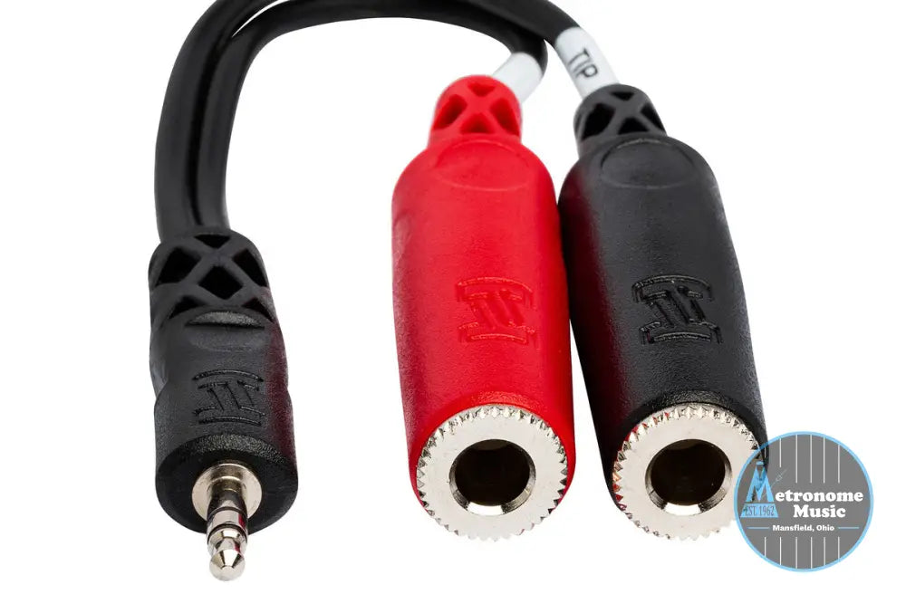 HOSA YMP-137 Stereo Breakout, 3.5 Mm TRS To Dual 1/4 In TSF - Metronome Music Inc.
