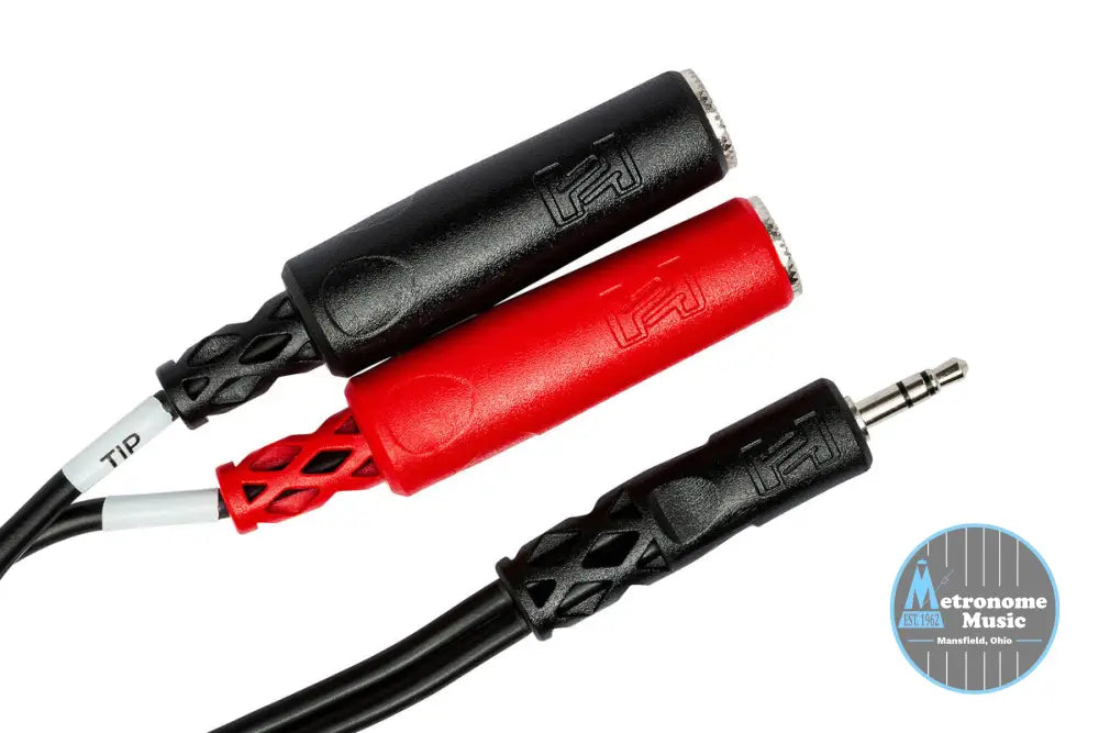 HOSA YMP-137 Stereo Breakout, 3.5 Mm TRS To Dual 1/4 In TSF - Metronome Music Inc.