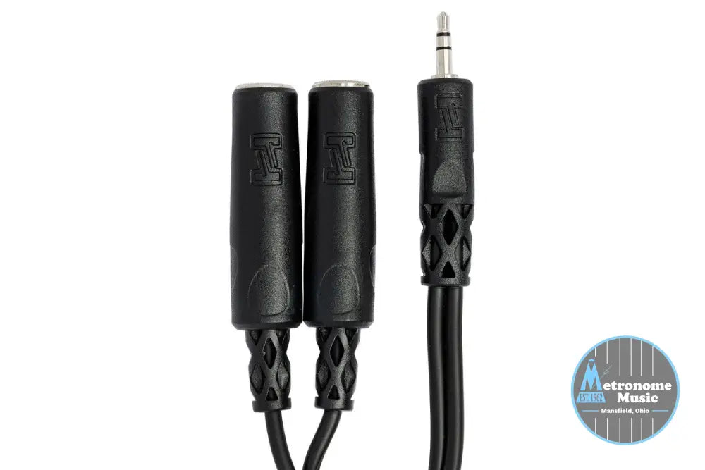 HOSA YMP-233 Y Cable, 3.5 Mm TRS To Dual 1/4 In TRSF - Metronome Music Inc.