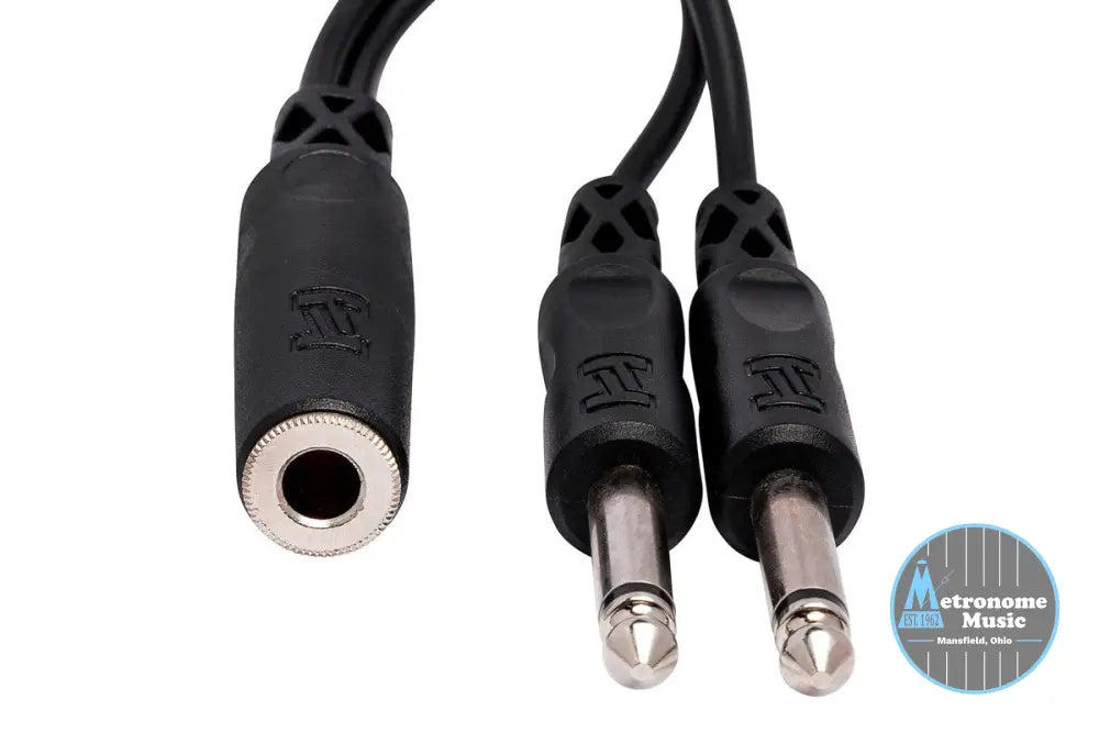 HOSA YPP-106 Y Cable, 1/4 In TSF To Dual 1/4 In TS - Metronome Music Inc.