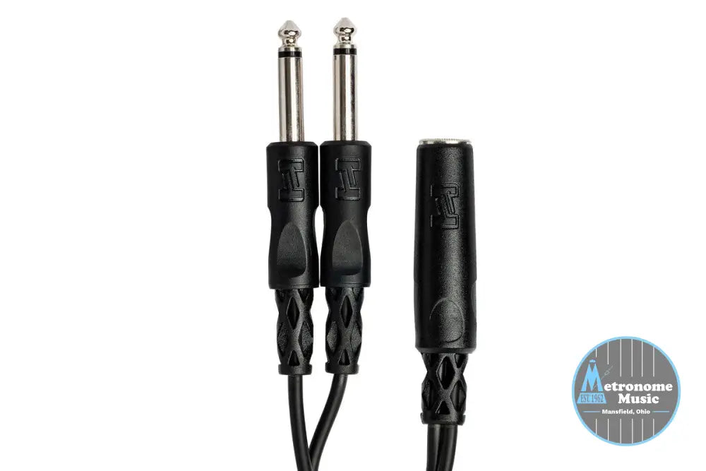 HOSA YPP-106 Y Cable, 1/4 In TSF To Dual 1/4 In TS - Metronome Music Inc.