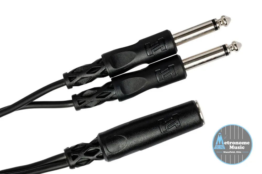 HOSA YPP-106 Y Cable, 1/4 In TSF To Dual 1/4 In TS - Metronome Music Inc.