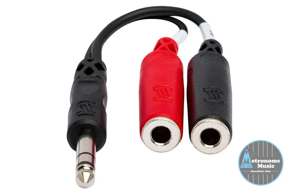 HOSA YPP-117 Stereo Breakout, 1/4 In TRS To Dual 1/4 In TSF - Metronome Music Inc.