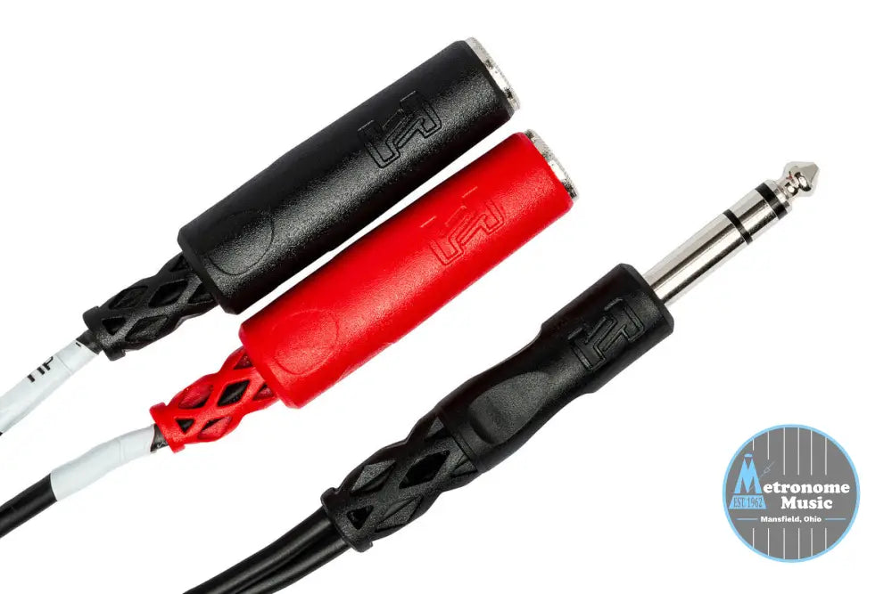 HOSA YPP-117 Stereo Breakout, 1/4 In TRS To Dual 1/4 In TSF - Metronome Music Inc.