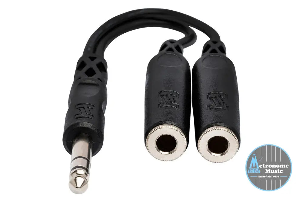HOSA YPP-118 Y Cable, 1/4 In TRS To Dual 1/4 In TRSF - Metronome Music Inc.