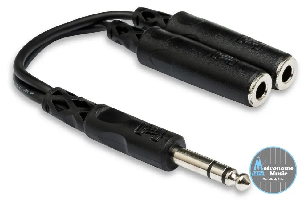 HOSA YPP-118 Y Cable, 1/4 In TRS To Dual 1/4 In TRSF - Metronome Music Inc.