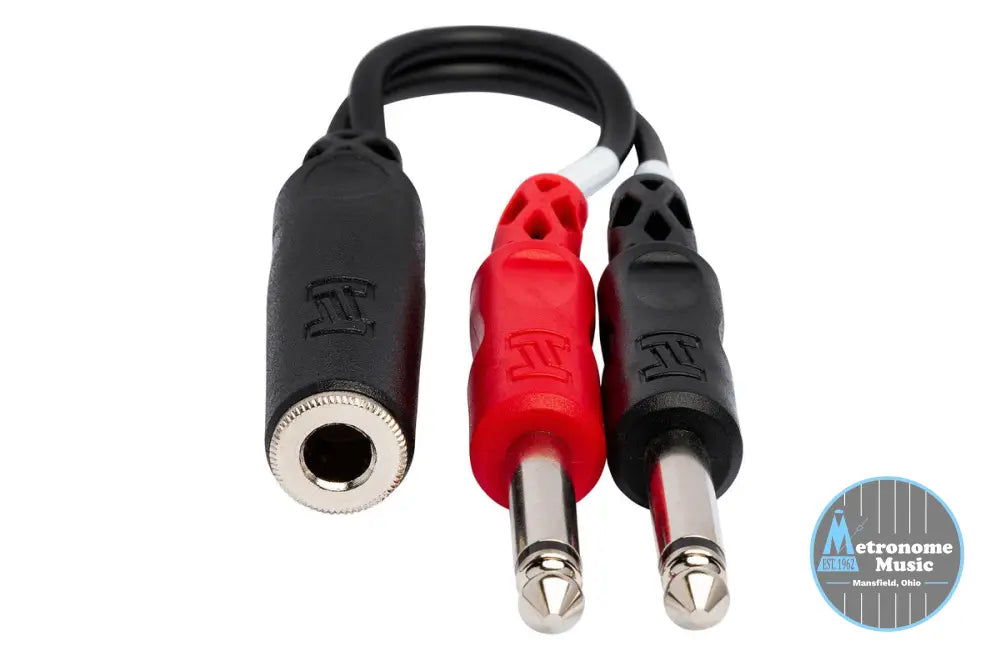 HOSA YPP-136 Stereo Breakout, 1/4 In TRSF To Dual 1/4 In TS - Metronome Music Inc.